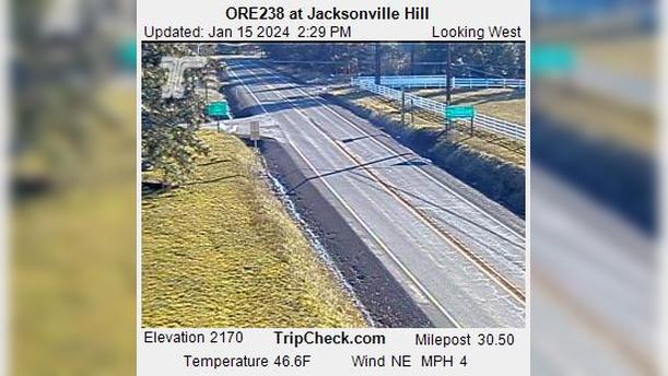 Jacksonville: ORE238 at - Hill Traffic Camera