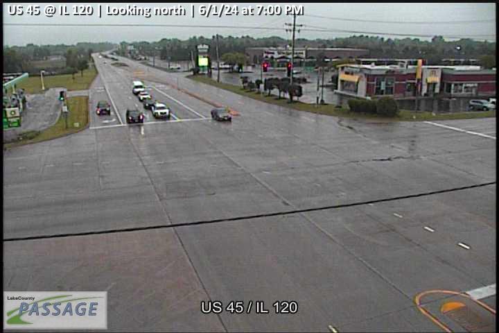 Traffic Cam US 45 at IL 120 - N Player