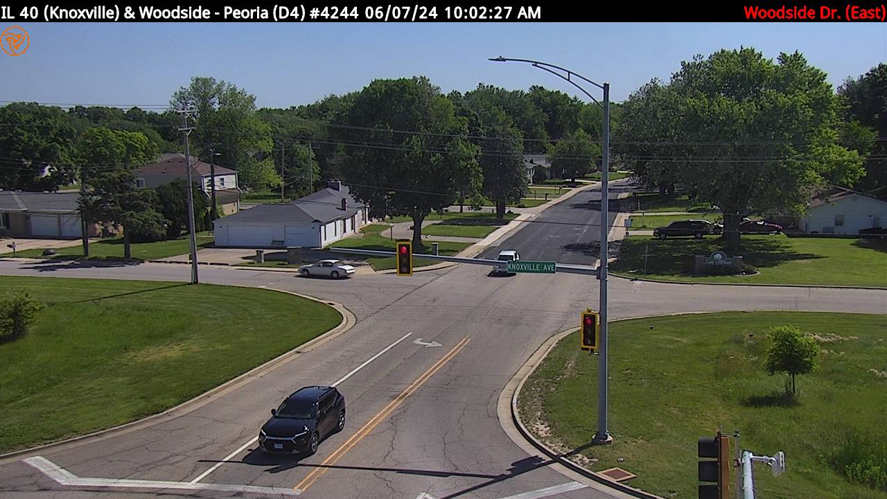 IL 40 (Knoxville Ave.) at Woodside Dr. (#4244) - E Traffic Camera