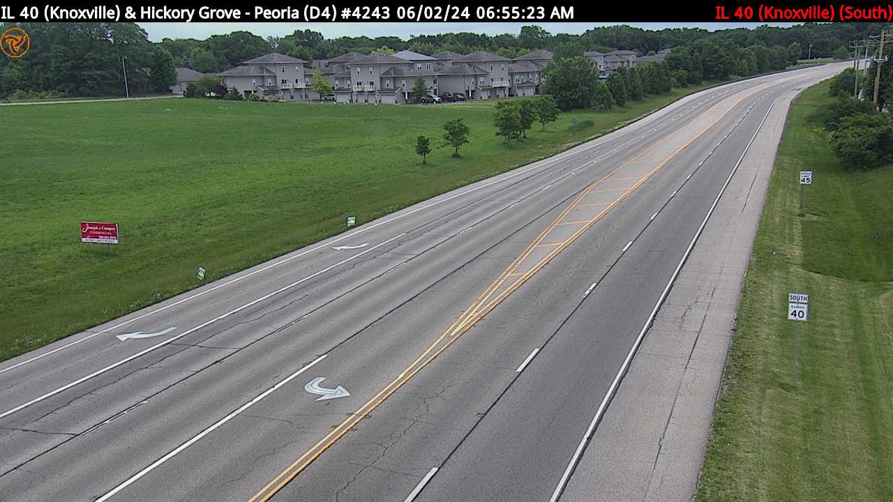 IL 40 (Knoxville Ave.) at Hickory Grove Rd. (#4243) - S Traffic Camera