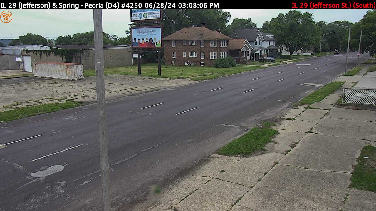 Traffic Cam IL 29 (Jefferson St.) at Spring St. (#4250) - S Player