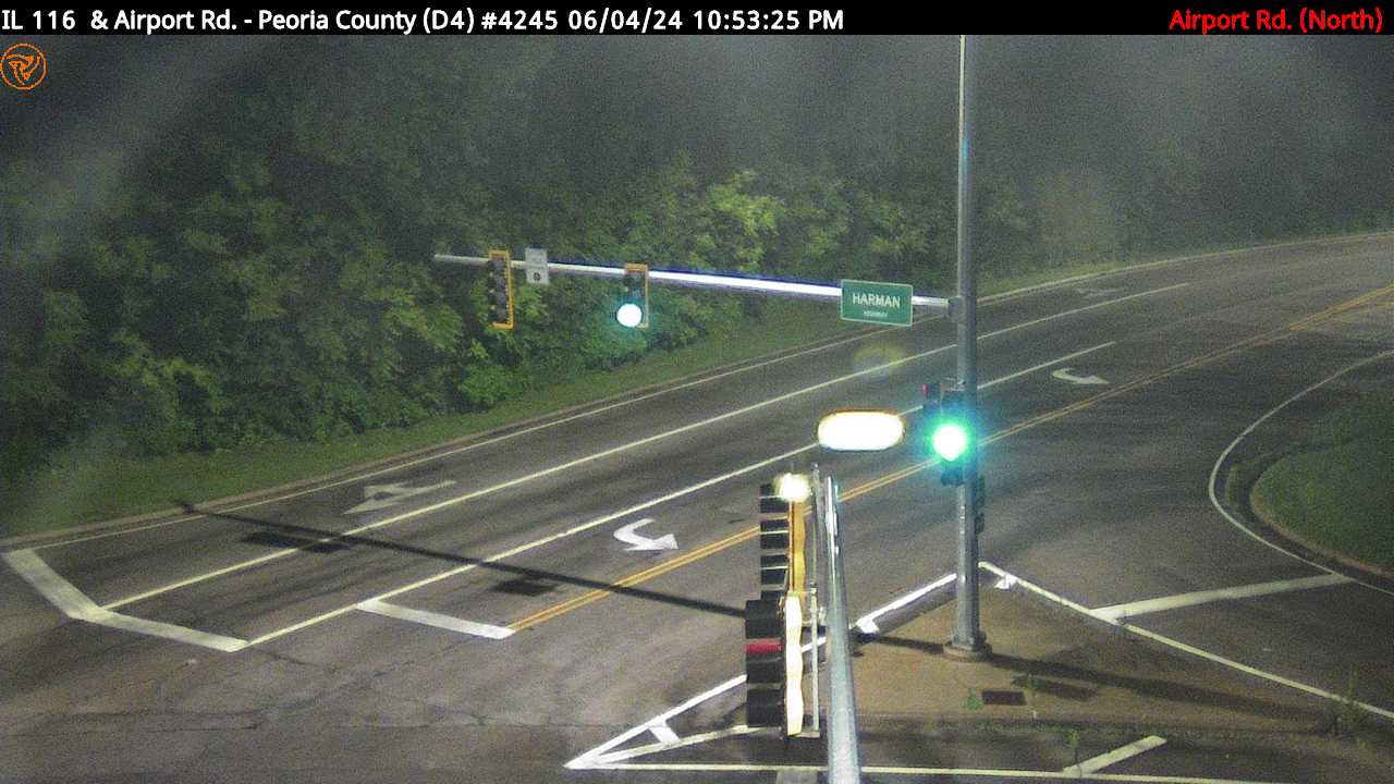Traffic Cam IL 116 (Harmon Hwy. and Plank Rd.) at Airport Rd. (#4245) - N Player
