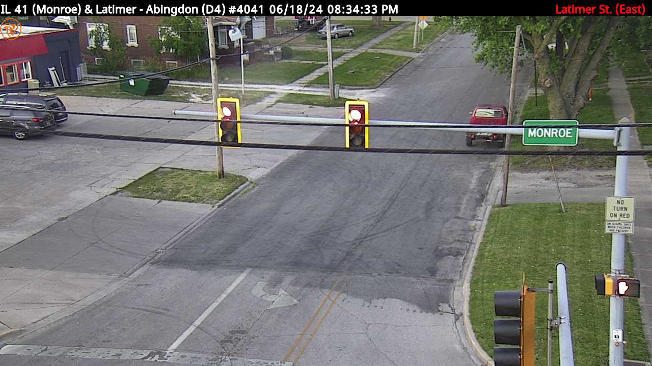 IL 41 (Monroe St.) at Latimer St. (#4041) - E Traffic Camera