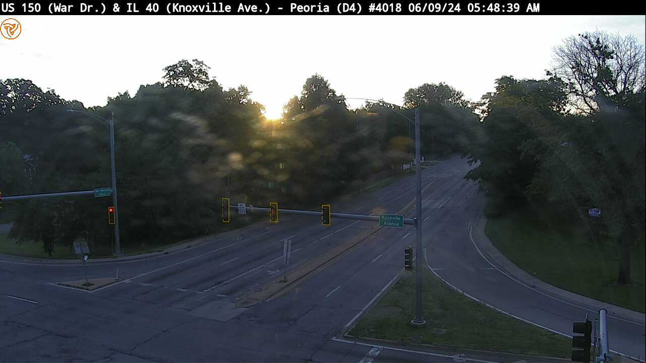 Traffic Cam US 150 (War Dr.) at IL 40 (Knoxville Ave.) (#4018) - E Player