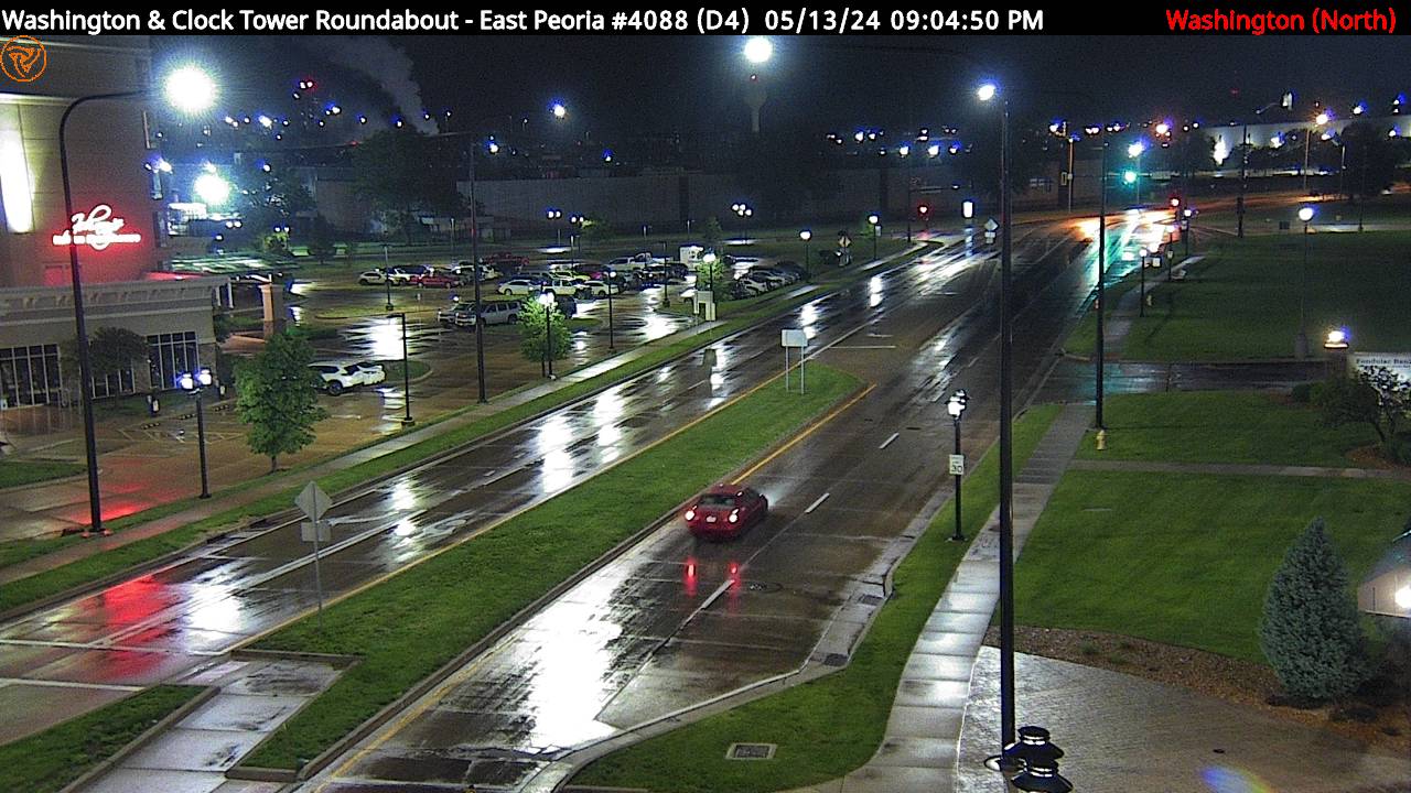 East Peoria Roundabout (#4088) - N Traffic Camera