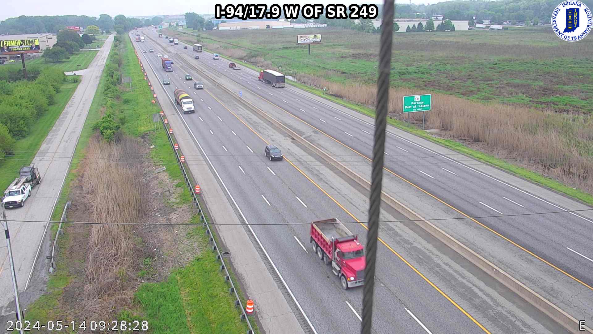 WB I-94 at IN-249 (+0.8 miles) Traffic Camera