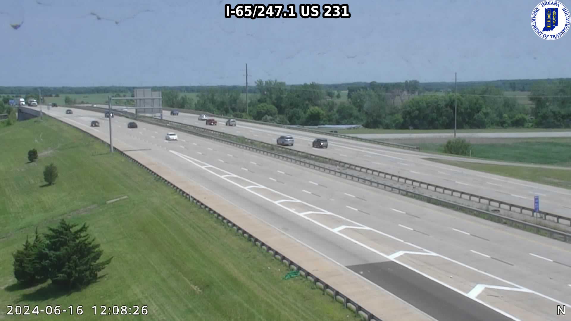 Traffic Cam NB I-65 at IN-231 (-0.2 miles) Player