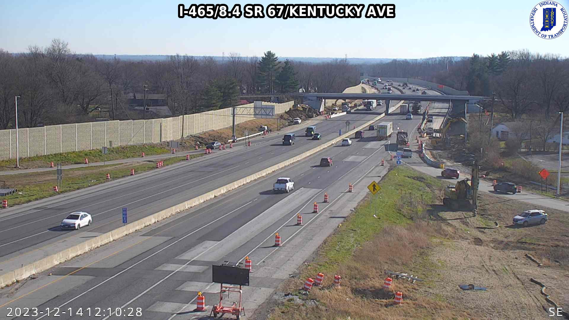 Indianapolis: I-465: I-465/8.4 SR 67/KENTUCKY AVE: I-465/8.4 SR 67/KENTUCKY AVE Traffic Camera