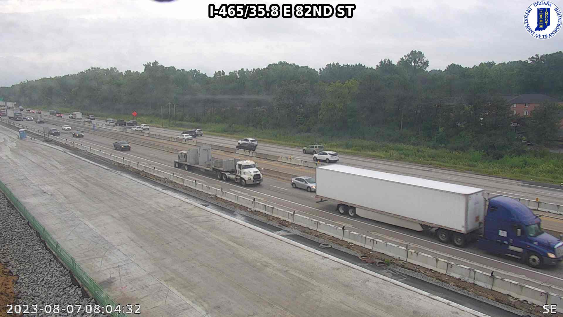 Indianapolis: I-465: I-465/35.8 E 82ND ST Traffic Camera