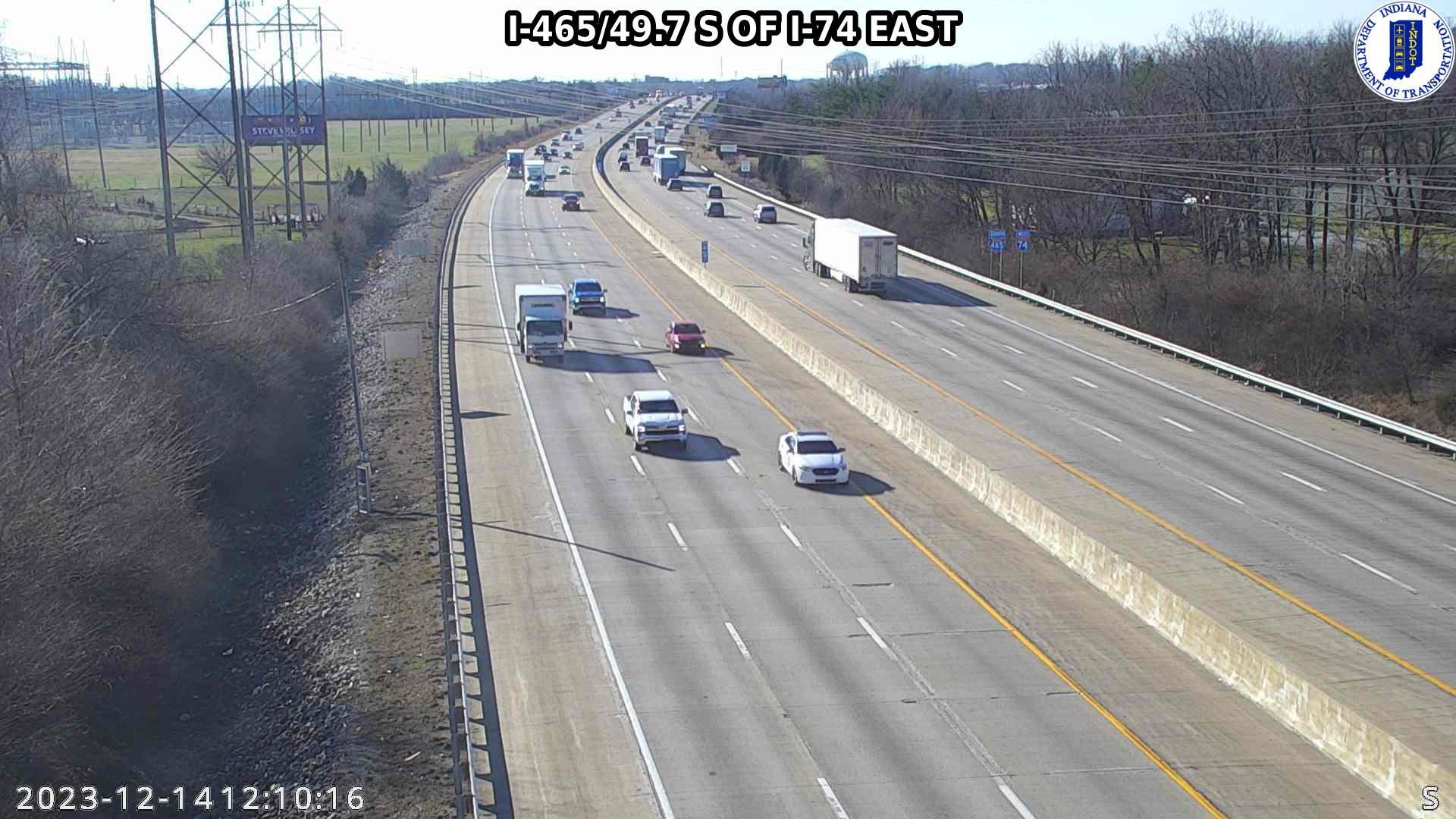 Indianapolis › East: I-465: I-465/49.7 S OF I-74 EAST Traffic Camera