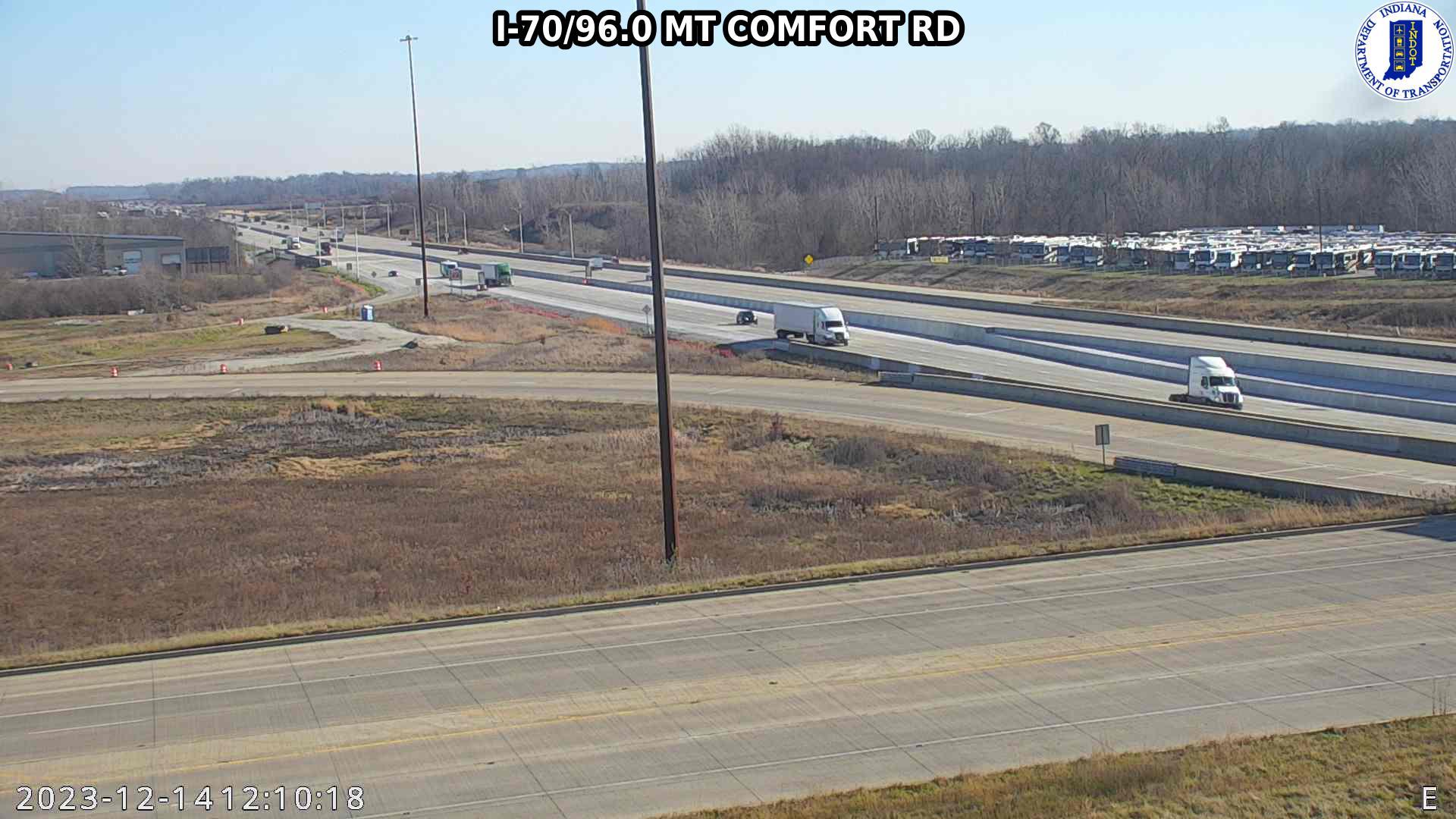 Mount Comfort: I-70: I-70/96.0 MT COMFORT RD Traffic Camera