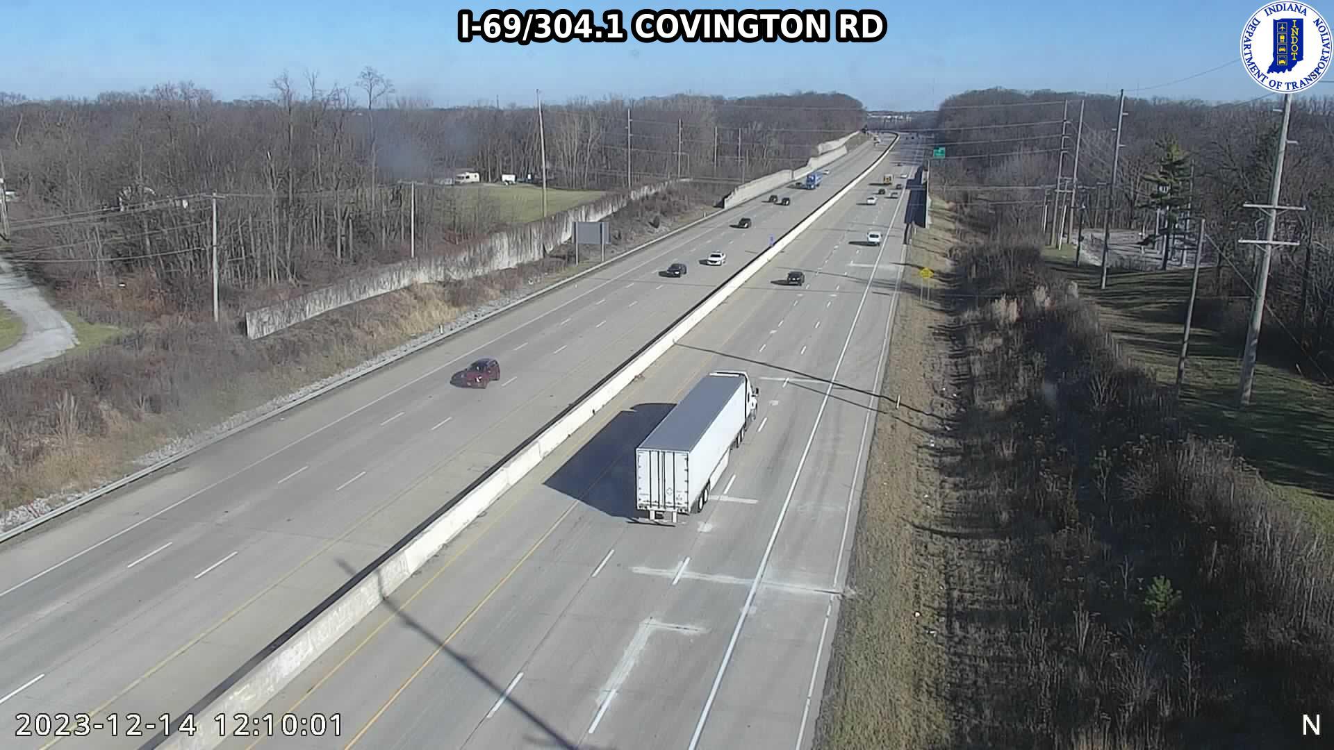 Fort Wayne: I-69: I-69/304.1 COVINGTON RD Traffic Camera