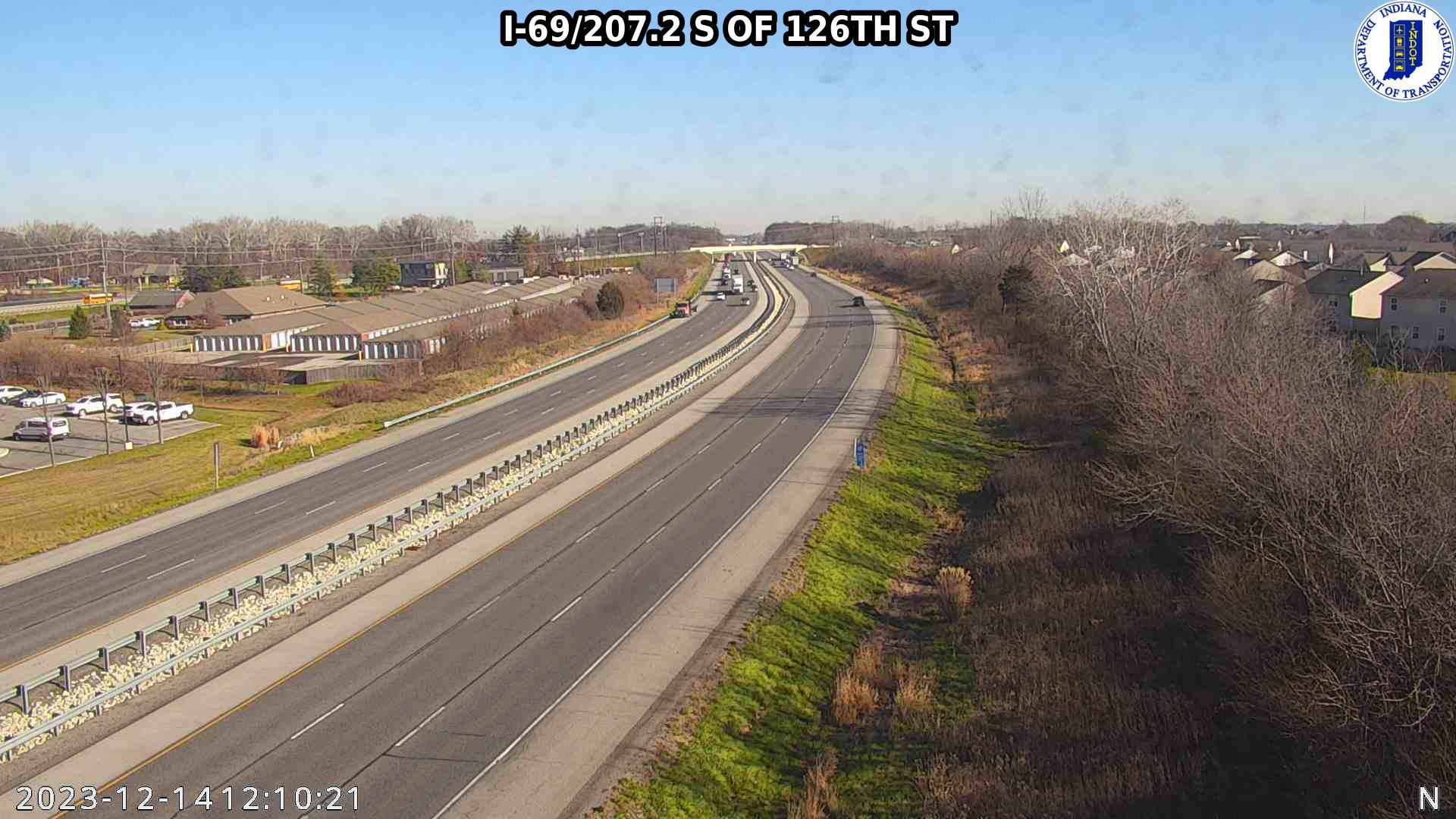 Traffic Cam Sumerlin Trails Subdivision: I-69: I-69/207.2 S OF 126TH ST Player