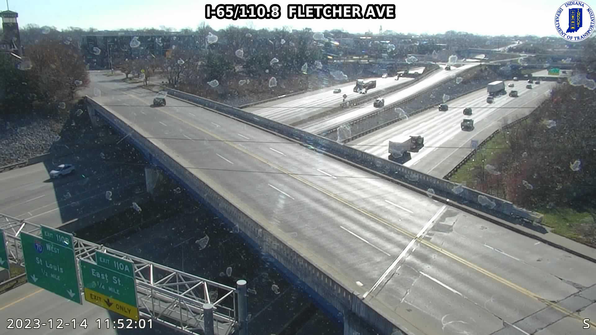 Fletcher Place: I-65: I-65/110.8 FLETCHER AVE Traffic Camera