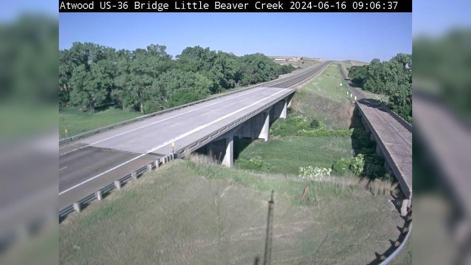 Beardsley: US-36 at Atwood - Bridge over Little Beaver Creek: US-36 at Atwood - Bridge over Litttle Beaver Creek Traffic Camera