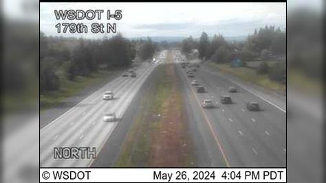 Traffic Cam Baker: I-5 at MP 9.7: N of 179th St Player
