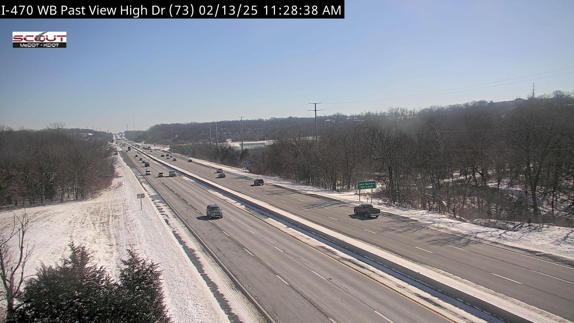 Kansas City: I- W @ VIEW HIGH DR Traffic Camera