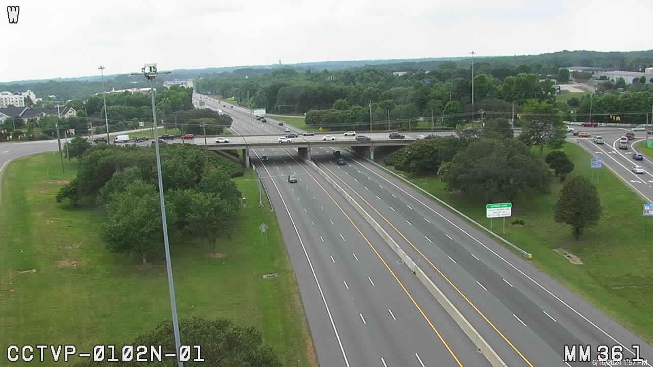 I-77 N @ 36.1 MM - Mile Marker 36.1 Traffic Camera
