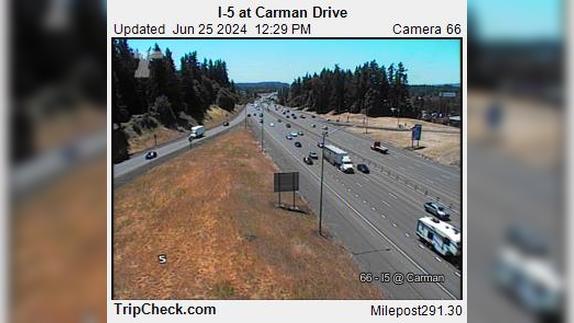 Durham: I-5 at Carman Drive Traffic Camera