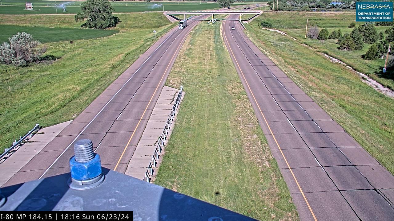 Bignell › East: I-80: 184 Platte River Bridge: I-80 East Traffic Camera