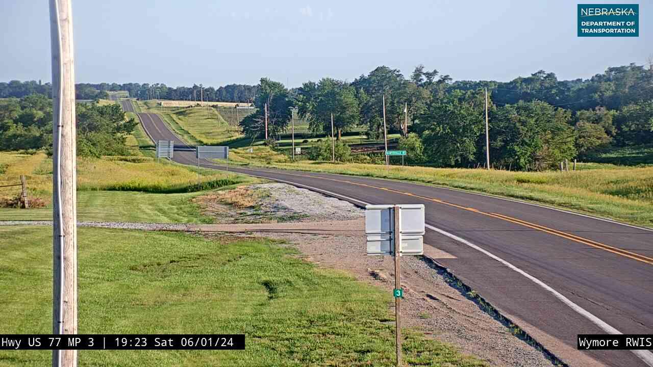 Barneston › South: US 77: S of Wymore: South Traffic Camera