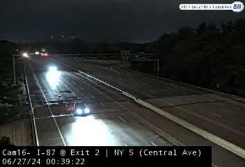 Traffic Cam I-87 at Exit 2 (NY 5 - Central Avenue) - Northbound Player