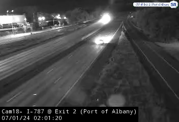Traffic Cam I-787 at Exit 2 (Port of Albany) - Southbound Player