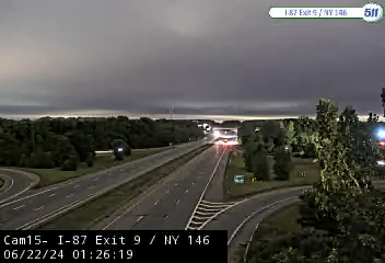 Traffic Cam I-87 at Exit 9 NY 146 (Clifton Park) - Southbound Player