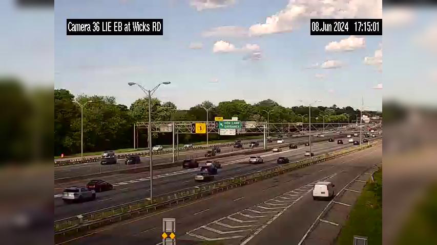 Traffic Cam Brightwaters › East: I-495 at Wicks Road Eastbound CD Rd Player