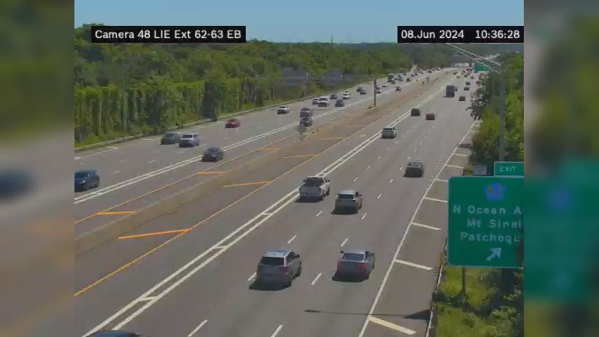 Lake Grove › East: I-495 at Blue Point Rd Traffic Camera