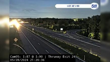 Traffic Cam Dunes › South: I-87 at I-90 - Thruway Exit Player