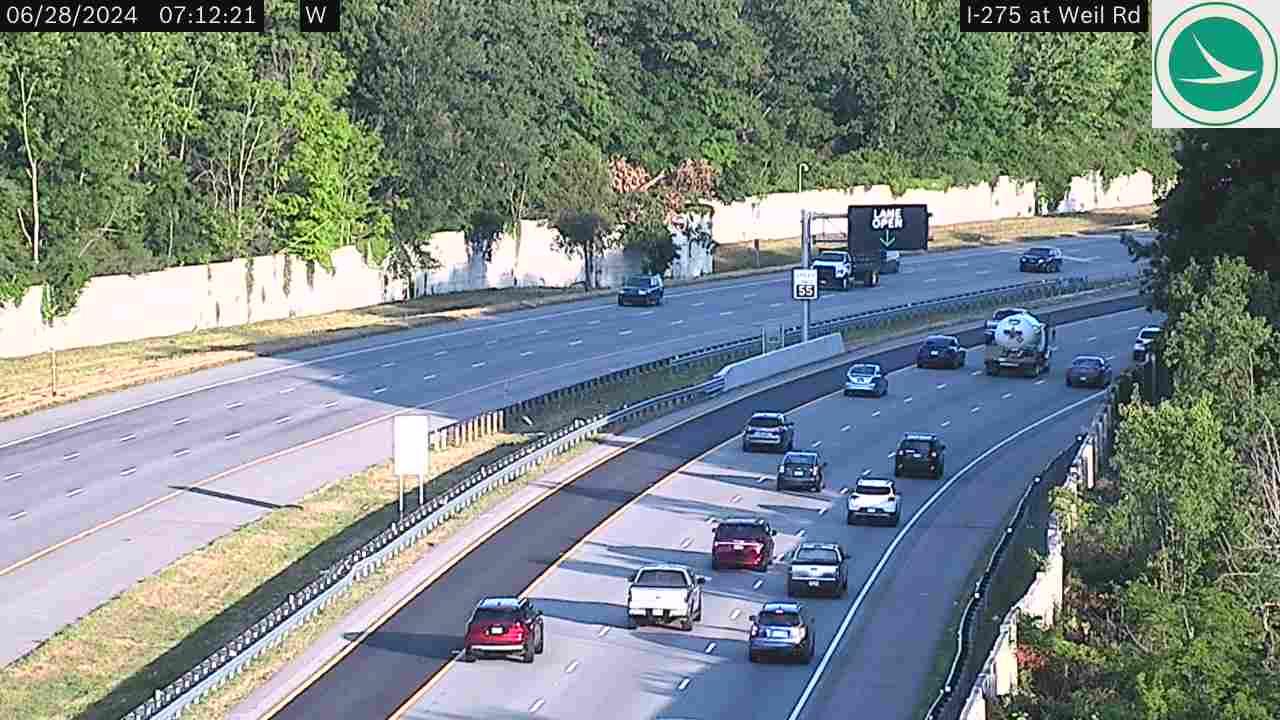Traffic Cam The Village of Indian Hill: I-275 at Weil Rd Player