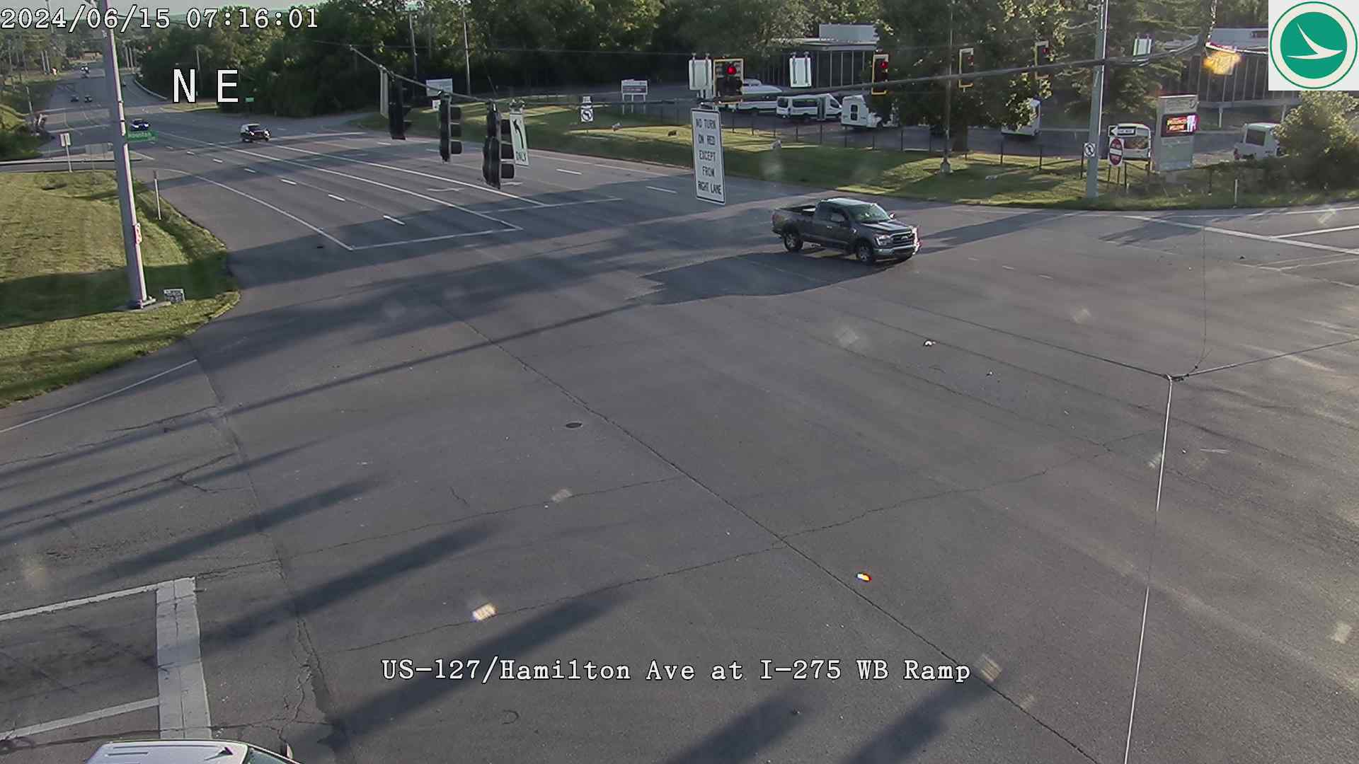 US-127 / Hamilton Ave at I-275 WB Ramp Traffic Camera
