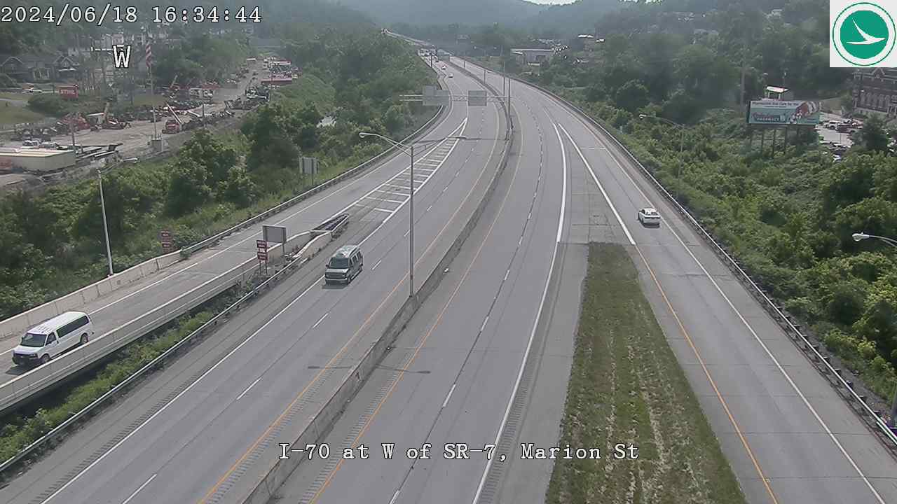 I-70 at W of SR-7 Traffic Camera