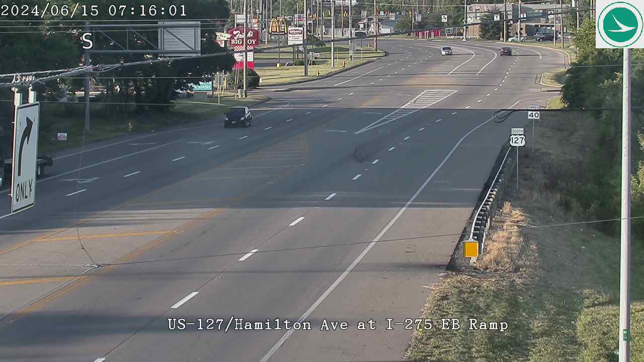 Traffic Cam US-127 / Hamilton Ave at I-275 EB Ramp Player