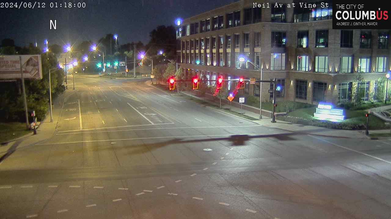 Neil Ave at Vine St Traffic Camera