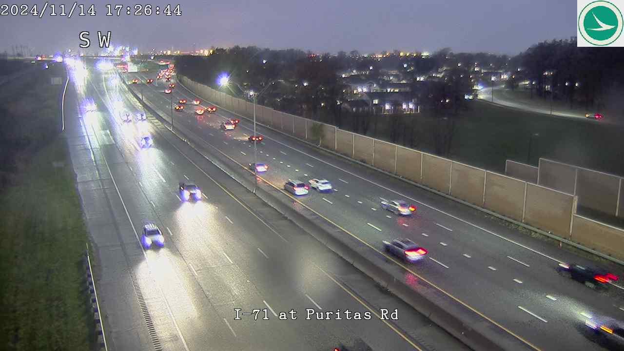 Traffic Cam Riverside: I-71 at Puritas Rd Player