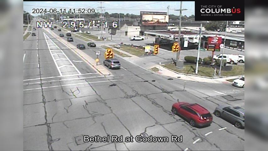 Traffic Cam Columbus: City of - Bethel Rd at Godown Rd Player