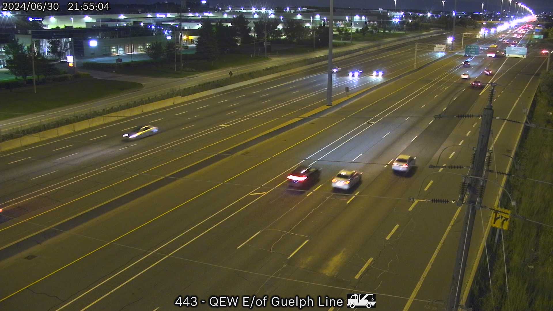 QEW between Guelph Line and Walkers Line Traffic Camera
