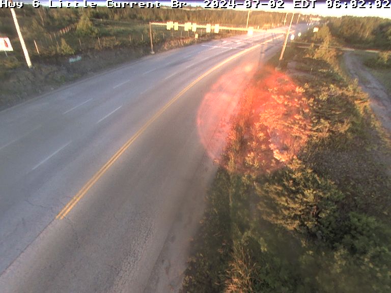 Highway 6 near Little Current - West Traffic Camera