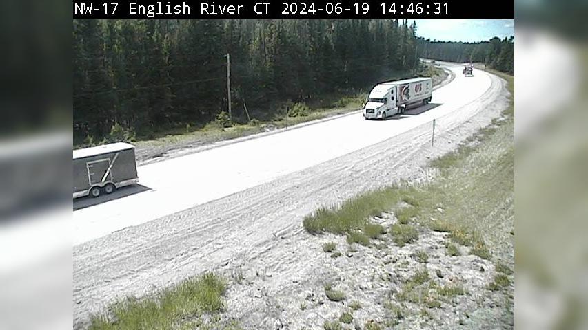 Unorganized Kenora District: Highway 17 near English River (Central Time) Traffic Camera