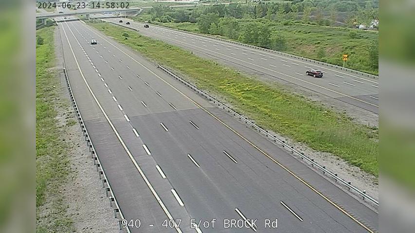 Traffic Cam Pickering: 407 West of sideline Player