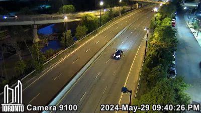 Corktown: Don Valley Parkway near Eastern Ave Traffic Camera