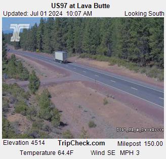 Traffic Cam US 97 at Lava Butte Player