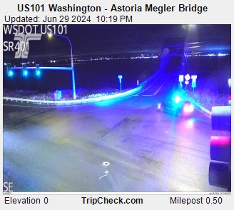 US 101 Washington - Astoria Megler Bridge Traffic Camera