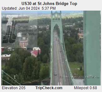 US 30 at St Johns Bridge Top Traffic Camera