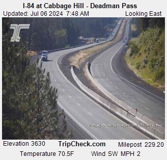 I-84 at Cabbage Hill - Deadman Pass Traffic Camera