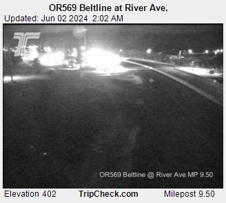 OR569 Beltline at River Ave. Traffic Camera