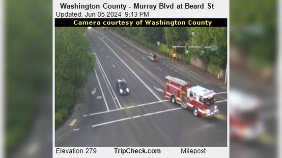 Traffic Cam Beaverton: Washington County - Murray Blvd at Beard St Player
