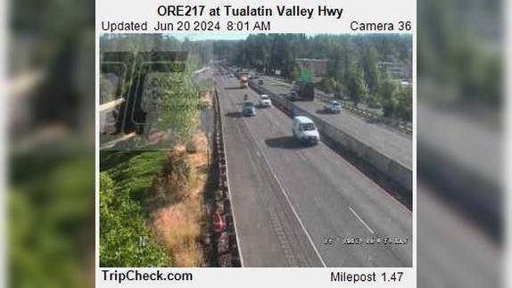 Traffic Cam Beaverton: ORE217 at Tualatin Valley Hwy Player